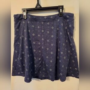Toad&Co Indigo Patterned Skirt